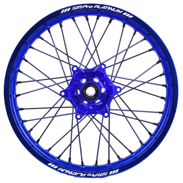 KTM EXC SX F Hinterrad Platinum Offroad SM Pro 18*2,15 Blau Blau Alu Schwarz Edelstahl