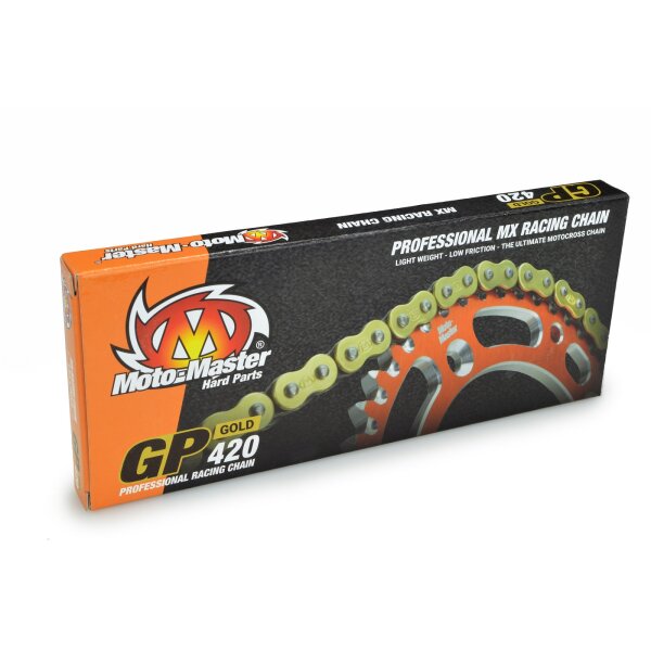Moto-Master MX chain | GP-420 | Non-sealed | 134 links | Gold für passende Motorradmodelle