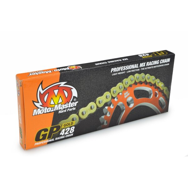 Moto-Master MX chain | GP-428 | Non-sealed | 134 links | Gold für passende Motorradmodelle