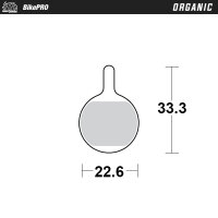 Moto-Master Bremsbelag Bicycle | Organisch | Magura:...