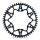 Moto-Master 7075 Alu sprocket | Black | 520-45T | Ducati